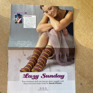 Ladies Sock Knitting Pattern From Simply Knitting Magazine by Sarah Dennis - Picture 1 of 10