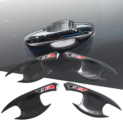 ABS  Carbon Side Door Handle Bowl Cover Trim 4pcs For Toyota Hilux 2016-2025 — 第 1/4 张图片