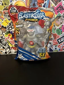 ElastiKorps Fighter STERMINATOR figure SILVER squish stretch 6" Giga Size - Picture 1 of 4