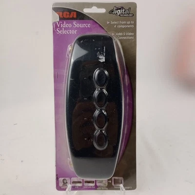 New RCA 4 Way AV Video Source Selector Switcher w/ S-Video DVD Gaming TV VH911 - Image 1 of 4