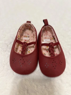 Zapatos de ballet Mary Jane trenzados con correa en T Carters bebés niñas 3-6 meses Foto 1 de 3