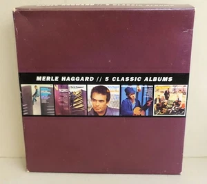 CD Pappbox - Merle Haggard - 5 Classic Albums - schön erhalten - Imagen 1 de 1