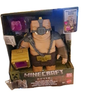 MINECRAFT PELÍCULA 6" Modo Batalla Gran Cerdo Figura LUCES Y SONIDOS 2025 Nuevo - Imagen 1 de 5