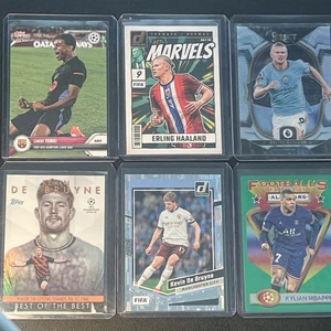 SOCCER Lot 6 Cards Lamine Yamal KEVIN DE BRUYNE Kylian MBappe ERLING HAALAND SPs - Picture 1 of 7