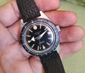 Orologio Vintage Kienzel Pelle Subacqueo Meccanico Made in Germany Orologio Anni 70 Rarissimo - Foto 1 di 6
