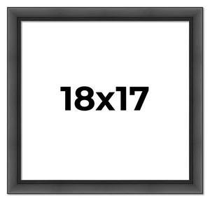 18x17 Frame Black Passaggi Solid Wood Picture Frame Width 1.5 Inches | Interior - Picture 1 of 9