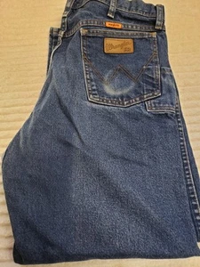 Wrangler FR31MWZ FR Flame Resistant Relaxed Dark Cowboy Jeans Herren 36x3 HRC22112 - Bild 1 von 12
