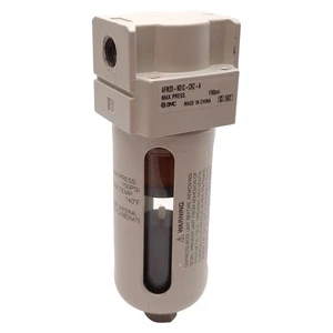 SMC AFM20-N01C-CRZ-A Mist Separator 0.3µm Filtration, 150psi, Auto Drain, 1/8NPT - Picture 1 of 8