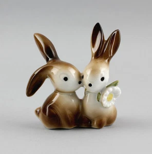 9943218-d Porzellanfigur Hasen Gräfenthal Thüringen Hase 8x4x9cm - Picture 1 of 1
