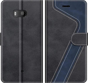 MOBESV Custodia per HTC U11, Cover a Libro Magnetica Custodia in Pelle per HTC U - Foto 1 di 12