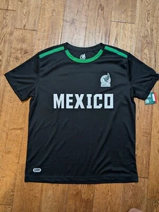 SNM Official Mexico National Football Team Jersey Large Size Black NWT - Picture 1 of 10