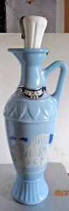 Jarra Jim Beam 1961 vintage diseño griego azul D334 Sócrates Platón Aristóteles - Imagen 1 de 3
