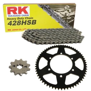 Kit De Chaîne Malaguti X3M 125 Enduro 07-10 Chaîne RK 428 H 128 Ouvert 14/50 - Picture 1 of 4