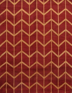 Alfombras de enrejado marroquí de lujo anudadas a mano sala de estar 8x10 pies - Imagen 1 de 16