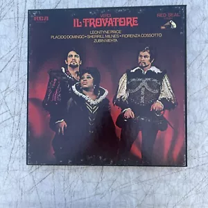Verdi Trovatore Domingo 3LP + Book Orig Italy '70 NM Classical Lyrical - Picture 1 of 8
