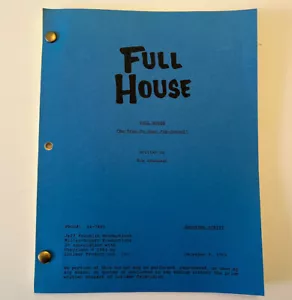 FULL HOUSE TV SHOOTING SCRIPT "Be True To Your Pre-School" 1992 MINT! ORIGINAL!  - Picture 1 of 14
