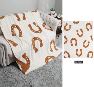 ComfyLuxe Hufeisen Muster Überwurf Decke - Bild 1 von 7