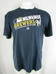 Milwaukee Brewers Majestic Men's Big & Tall T-Shirt - Picture 1 of 6