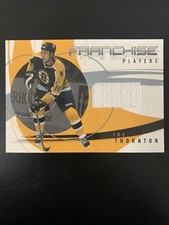 2001 ITG Be A Player Signature Series Franchise Players Jerseys Joe Thornton 