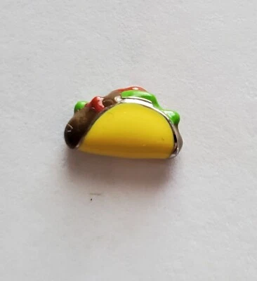 Origami Owl TASTY TACO CINCO DE MAYO Floating Enamel Charm NEW - Image 1 of 2