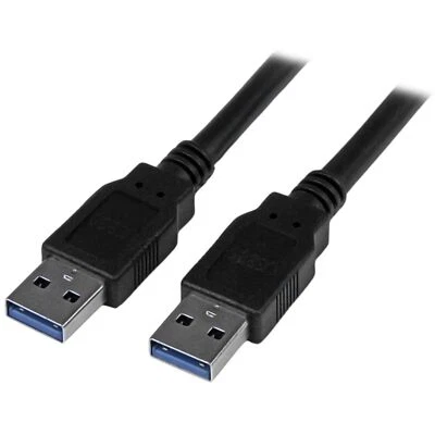 StarTech USB3SAA6BK 6 ft Black SuperSpeed USB 3.0 Cable A to A - M/M - Image 1 of 2