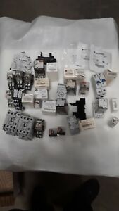 Lot of Allen Bradley relays and bases ice cube & 2 breakers
