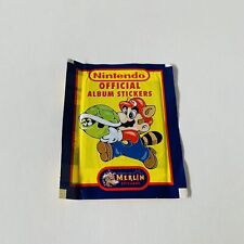 1992 Merlin Nintendo Sealed Sticker Packet Super Mario Zelda NES