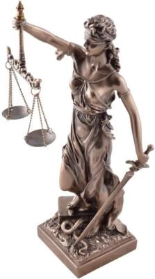 Lady Justice Bronze Figurine 33 Cm - Image 1 of 4