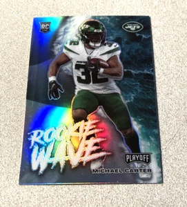 2021 Panini Playoff Rookie Wave Prizm #RW-MCA Michael Carter Jets - Picture 1 of 2