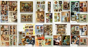 Famous Painting, Art - collection 150 s/s MNH, high CV FREE SHIPPING #CNA254 - Picture 1 of 4