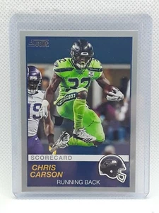 Chris Carson 2019 Score Football - SCORECARD #316 - Seattle Seahawks - Picture 1 of 2