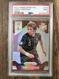 Panini Prizm 157 2014 Copa del Mundo Fabio Coentrao Prizm PSA 9 - Imagen 1 de 2