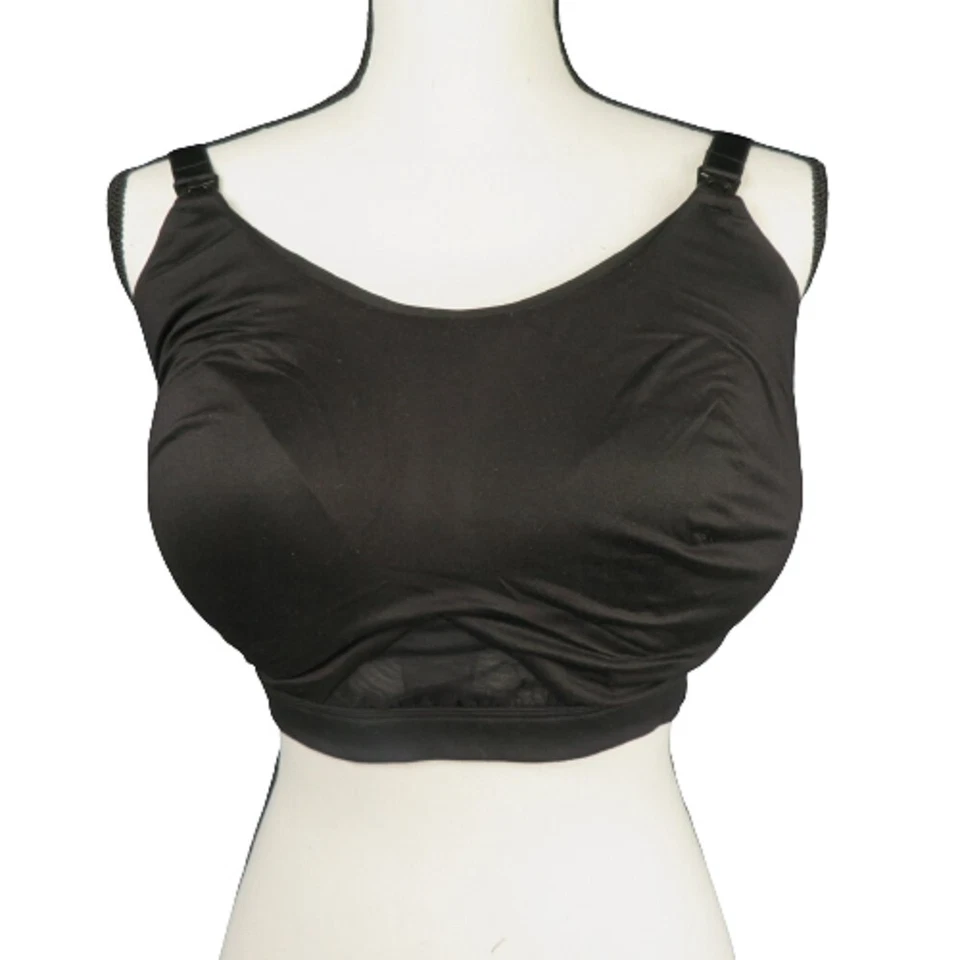 Auden Nursing and Pumping Bra Lined Black Size 3x S Padded