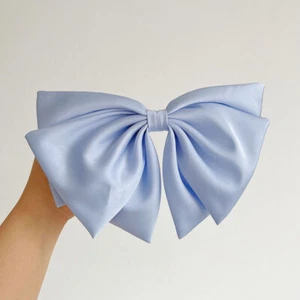 Hairpin Satin Vintage Bow Headwear Barrettes Spring Clip Hair Accessories - Picture 1 of 21