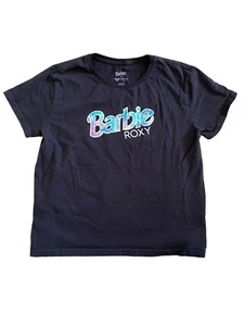 Roxy x Barbie Youth Girls Juniors Tropical Top Size XXL 16 Short Sleeve T Shirt - Picture 1 of 4