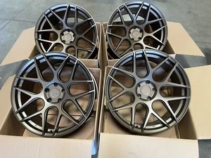 20x9 +32 F | 20x10.5 +45 R | Aodhan AFF2 5x114.3 Matte Bronze Wheels (Used Set) - Picture 1 of 6