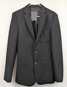 ASOS sz 36R Blazer Jacket Super Skinny black buttons men 3472 - Picture 1 of 6