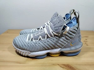 Size 11 - Nike LeBron XVI EP 16 LBJ Lakers MPLS CK4765-001 Grey White Men's - Picture 1 of 10