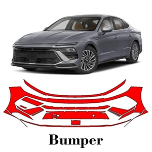 Front bumper PreCut PPF Paint Protection Film For Hyundai Sonata 2024-2025 - Picture 1 of 7