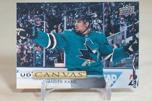 2019-20 Upper Deck UD Canvas #C74 Evander Kane - San Jose Sharks