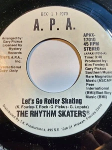 RHYTHM SKATERS: let's go roller skating /Same Promo DISCO VG F271 - Picture 1 of 1