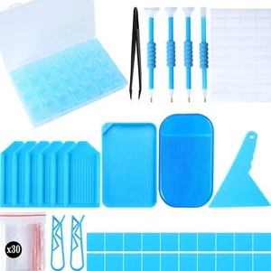 68PCS - 5D Diamond Art Painting Tools and Accessories Kits, for Adults (Blue) - Picture 1 of 7
