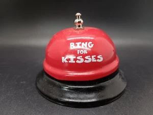 Novelty "Ring For Kisses" Bell - Celebrate Your Anniversary with Kisses! - Picture 1 of 6