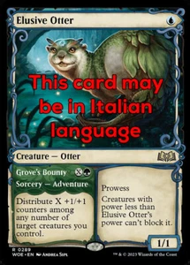 MTG ELUSIVE OTTER 289 EXC - LONTRA ELUSIVA - WOE X IT - MAGIC - Picture 1 of 1