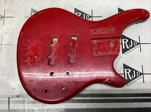 80’s Washburn B-20 Force ABT Electric P Bass Guitar Body Red - Picture 1 of 13