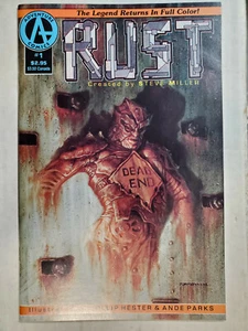 RUST 1 ~ Cómics de aventura - Anuncio de aparición temprana de 1992 - McFarlane ~ Casi nuevo (9,4) - Imagen 1 de 3