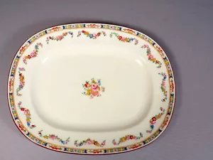 MINTON ROSE ANTIQUE Older Meat Turkey Serving Platter A4807 HUGE England 16 3/4" - Picture 1 of 4