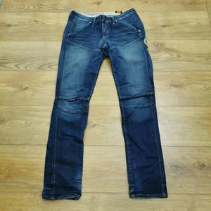 G Star 5620 Heritage Embro Tapered Womens W28 L32 Blue Denim Cinch - Picture 1 of 12