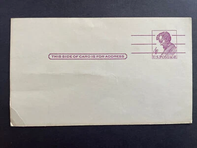 UX48 Postal Card Lincoln 1962 - Image 1 of 2