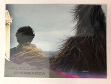 2018 Topps Solo Star Wars Story #67 Han Solo and Chewbacca BLACK NrMint-Mint